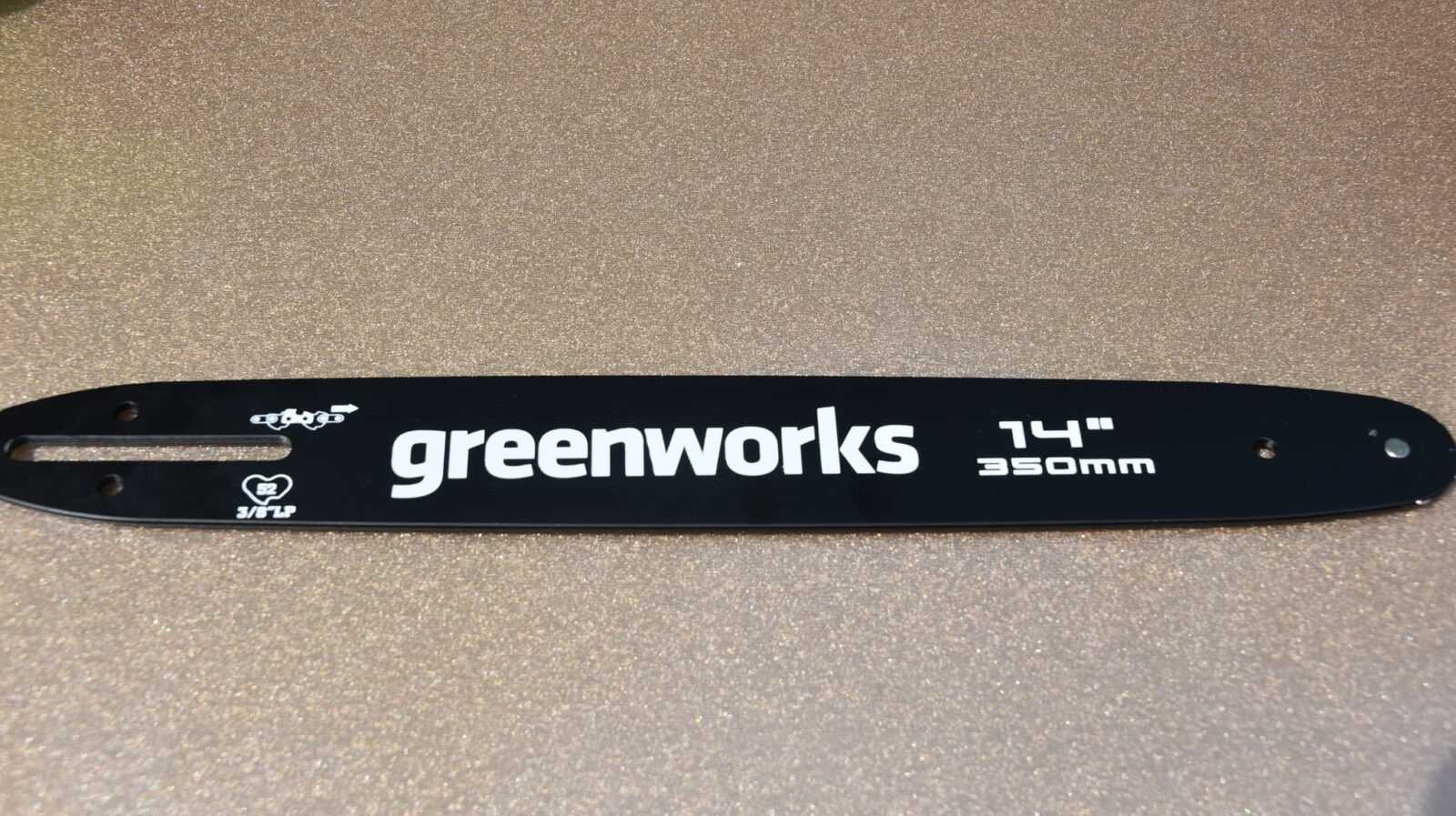 кремниевая шина аккумуляторной цепной пилы Greenworks GD40CS15