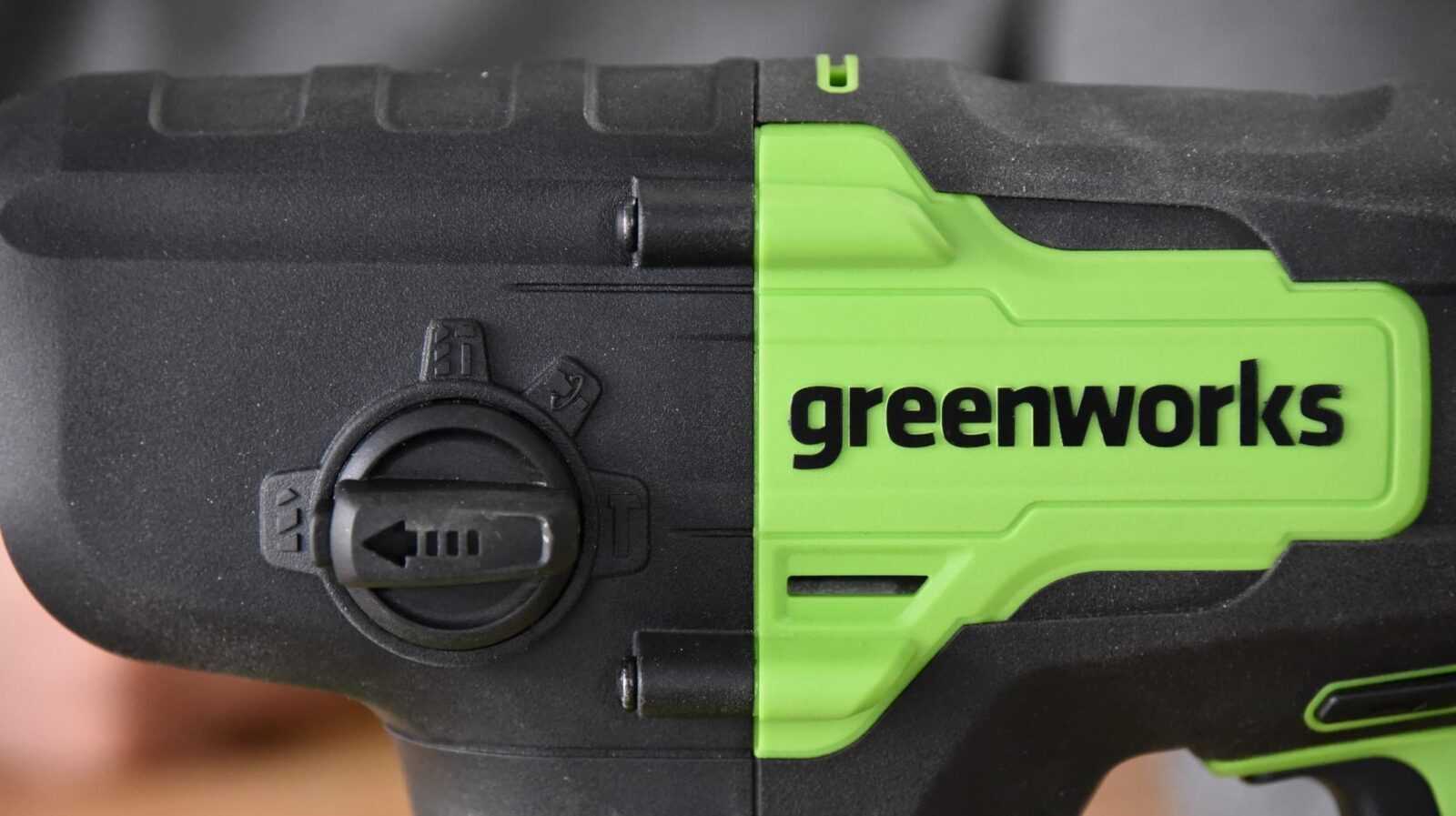 режимы аккумуляторного перфоратора Greenworks GD24SDS2