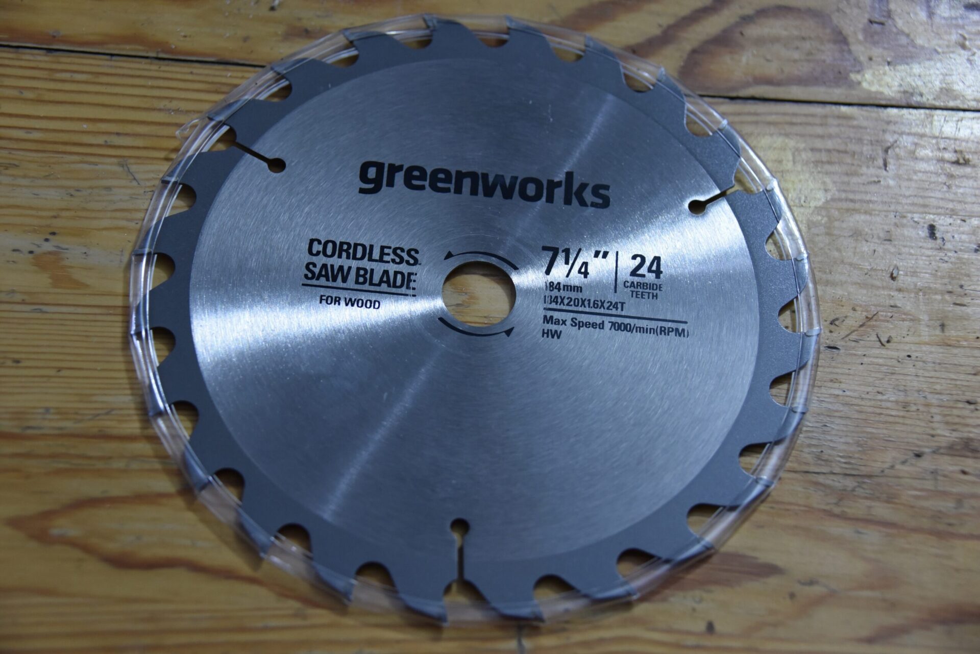 диск для циркулярной пилы от Greenworks